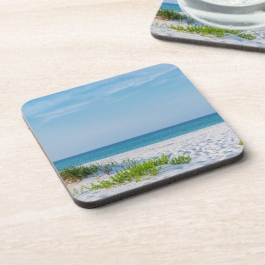 Sandstrand Florida Küste Getränkeuntersetzer (Linke Seite)