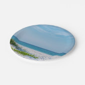 Sandstrand Florida Küste Pappteller (Schrägansicht)