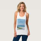 Sandstrand Florida Küste Tank Top (Vorderseite Vollansicht)