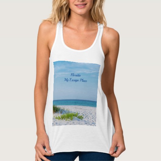 Sandstrand Florida Küste Tank Top (Vorderseite)
