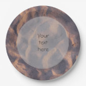 Sandstrand-Foto Pappteller (Vorderseite)