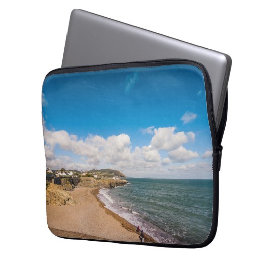 Sandstrand in Irland Laptopschutzhülle (Vorderseite Links)