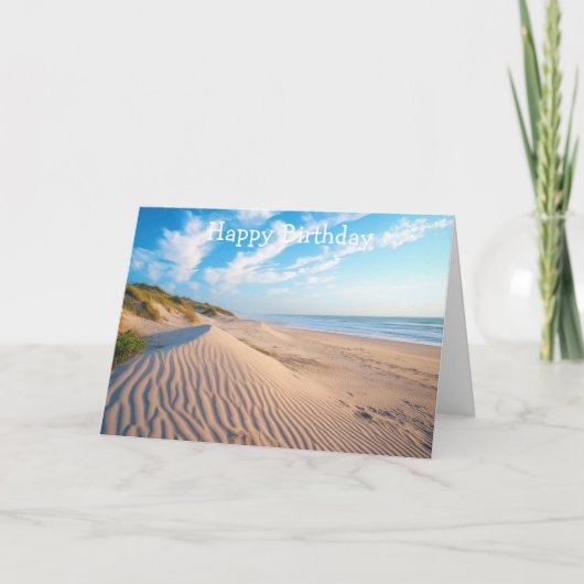 Sandstrand Karte (Vorderseite)
