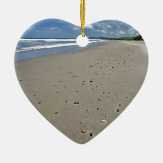 Sandstrand Keramik Ornament (Vorne)