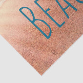 Sandstrand-Küstenlinie Blue Ocean Wave Decoupage Seidenpapier (Ausschnitt)