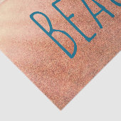 Sandstrand-Küstenlinie Blue Ocean Wave Decoupage Seidenpapier (Ausschnitt)