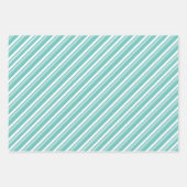 Sandstrand & Meer 2 Candy Cane Strip Holiday Geschenkpapier Set (Vorderseite 2)