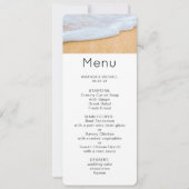 Sandstrand mit Foamy Surf Foto Einladung (Vorderseite)