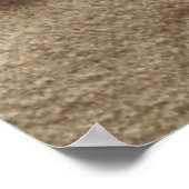 Sandstrand mit Muscheln und Starfish Poster (Ecke)