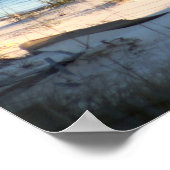 Sandstrand mit Ocean Color 16x20 Poster (Ecke)