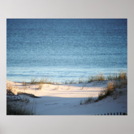 Sandstrand mit Ocean Color 16x20 Poster