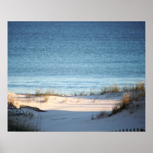 Sandstrand mit Ocean Color 16x20 Poster (Vorne)