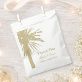 Sandstrand mit Palmen Hochzeitstaschen Geschenktütchen (Ausgeschnitten)