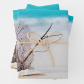 Sandstrand mit weißen Muscheln Geschenkpapier Set (Beispiel)