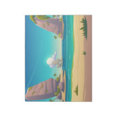 Sandstrand Notizblock (Rotiert)