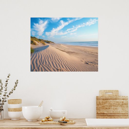 Sandstrand Poster (Küche)