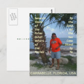 Sandstrand Postkarte (Vorne/Hinten)
