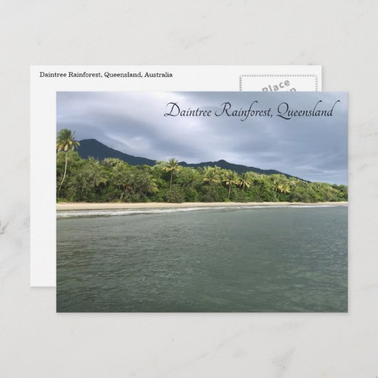 Sandstrand Postkarte (Vorne/Hinten)