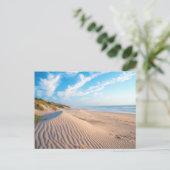 Sandstrand Postkarte (Stehend Vorderseite)
