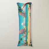 Sandstrand Seitenschläferkissen (Vorderseite Vertikal)