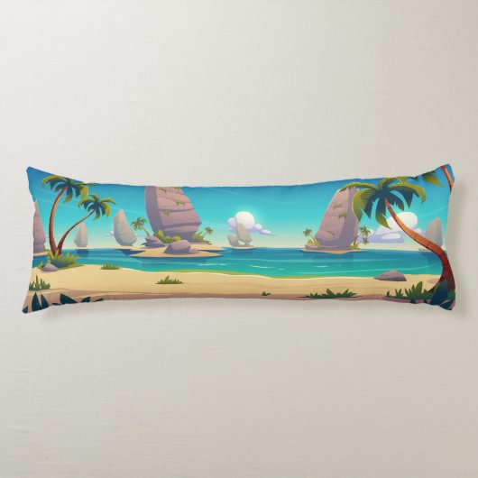 Sandstrand Seitenschläferkissen (Vorderseite)