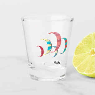 Sandstrand-thematisches Kitesurfing-Shot-Glas Schnapsglas