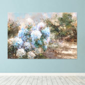 *~* Sandstrand TV2 Hydrangea Art Canvas Print Leinwanddruck (Insitu (Holzboden))