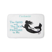 Sandstrand und Meerbusen Badematte (Vorderseite)