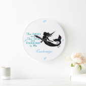 Sandstrand und Meerbusen Große Wanduhr (Zuhause)