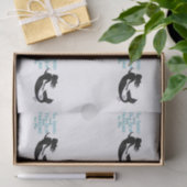 Sandstrand und Meerbusen Seidenpapier (Geschenk)