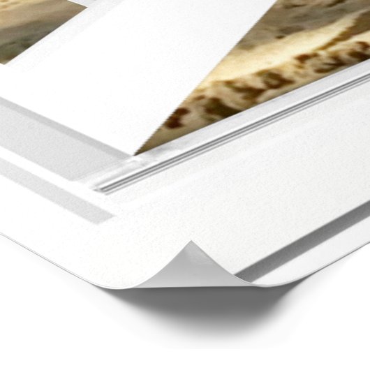 Sandstrand und Meeresfenster Poster (Ecke)