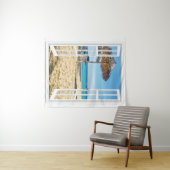 Sandstrand und Meeresfenster Wandteppich (Beispiel (Horizontal))