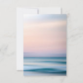 Sandstrand und Muscheln Save the Date Mitteilungskarte (Rückseite)