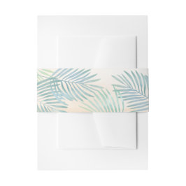 Sandstrand und Palms Beach Hochzeit Einladungsbanderole