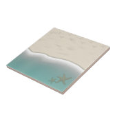 Sandstrand und Starfish Keramik Tile Fliese (Seite)