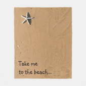 Sandstrand und Strand für benutzerdefinierte Meldu Fleecedecke (Vorderseite)