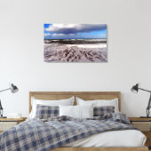 Sandstrand, Wolken am blauen Himmel. Malerei. Leinwanddruck (Insitu (Schlafzimmer))