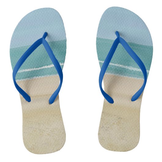 Sandstrände-Meereswellen Flip Flops Badesandalen (Fußbett)