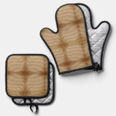 Sandstrände Ofenhandschuh & Topflappen-Set (Vorderseite/Rückseite)