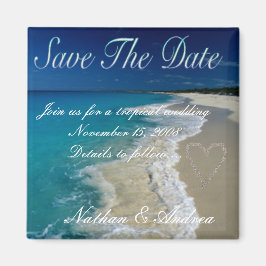 Sandstrände Save the Date Magnet