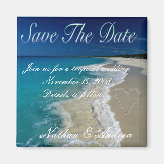 Sandstrände Save the Date Magnet