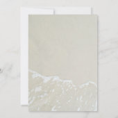 Sandstrandhochzeit Einladung (Rückseite)