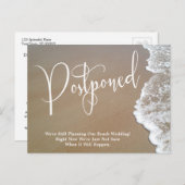 Sandstrandhochzeit Postkarte (Vorne/Hinten)