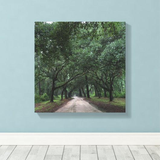 Sandstraße Leinwanddruck (Insitu (Holzboden))