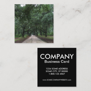 Sandstraße Quadratische Visitenkarte