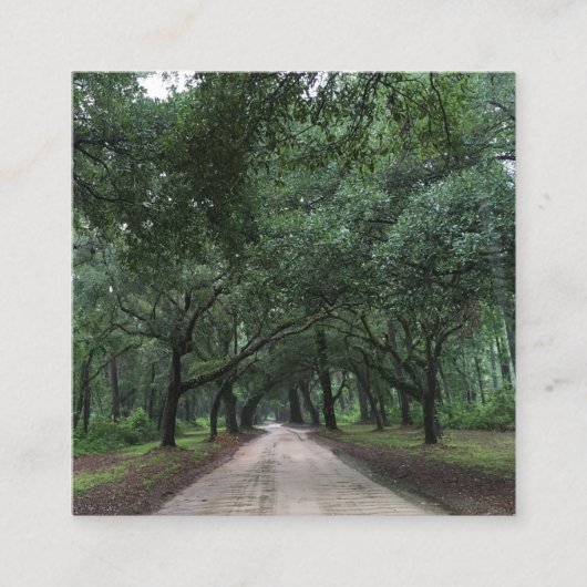 Sandstraße Quadratische Visitenkarte (Vorderseite)