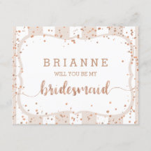 Sandstreifen und Rose Gold werden meine Bridesmaid
