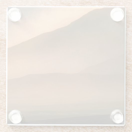 Sandsturm an den Süßhülsenbaum-Sanddünen, Glasuntersetzer (Rückseite)