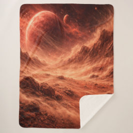 Sandsturm auf dem orangen Planeten Sherpadecke