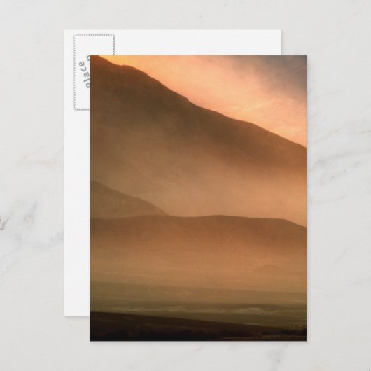 Sandsturm bei den Dünen von Mesziemlich Sand, Sonn Postkarte (Vorne/Hinten)